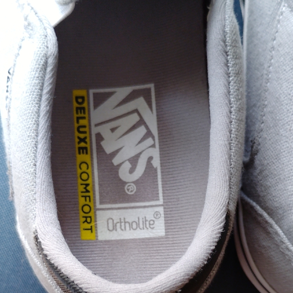 Vans Men's Ortholite Classic Gray Slip-On Sneakers - Picture 3 of 9